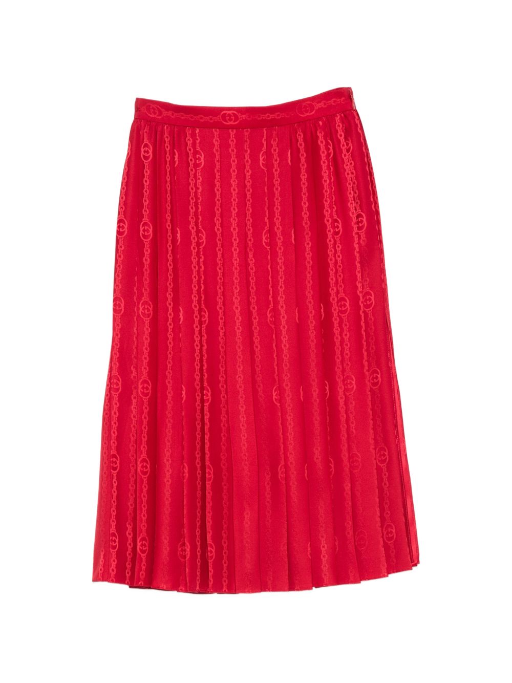 SILK MIDI SKIRT