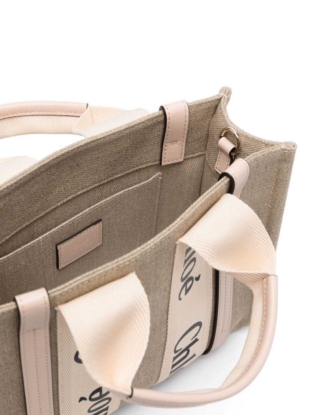 WOODY SMALL LINEN TOTE
