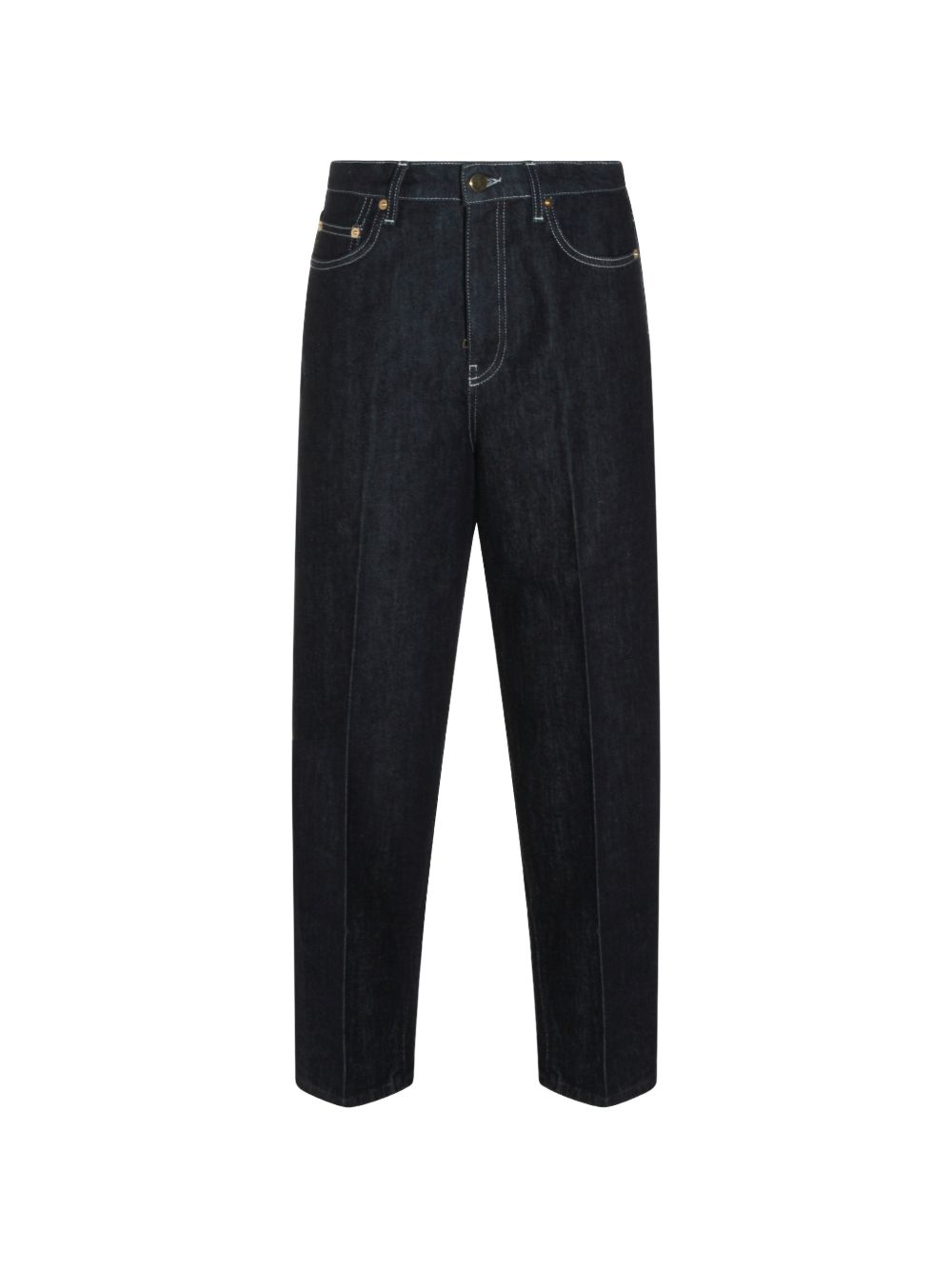 DENIM COTTON BARREL JEANS