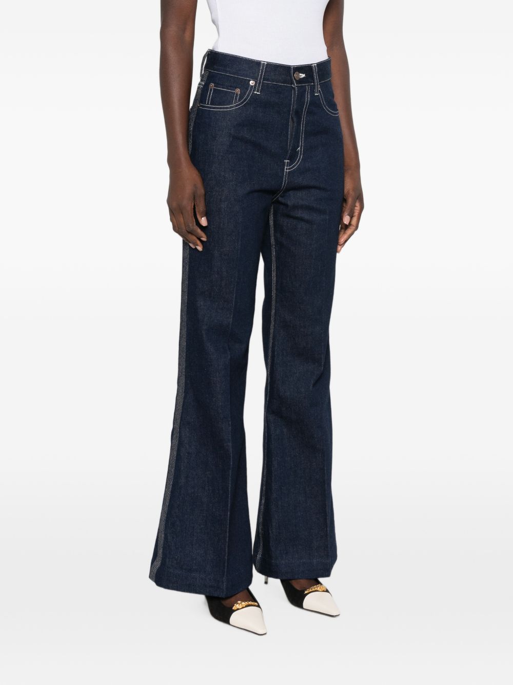 FLARED DENIM JEANS