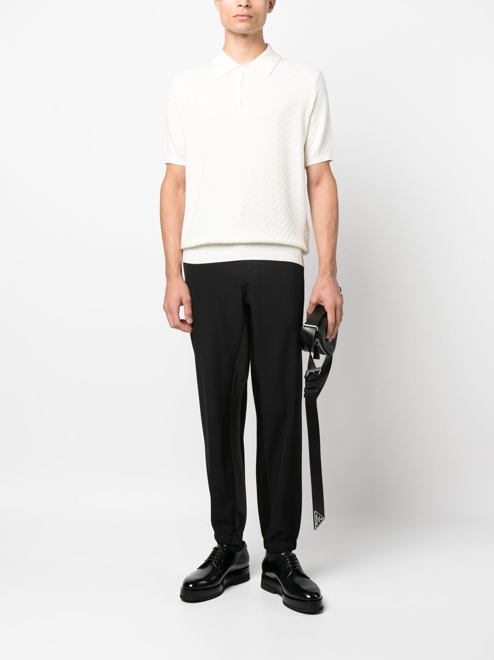 COTTON AND CASHMERE POLO SHIRT