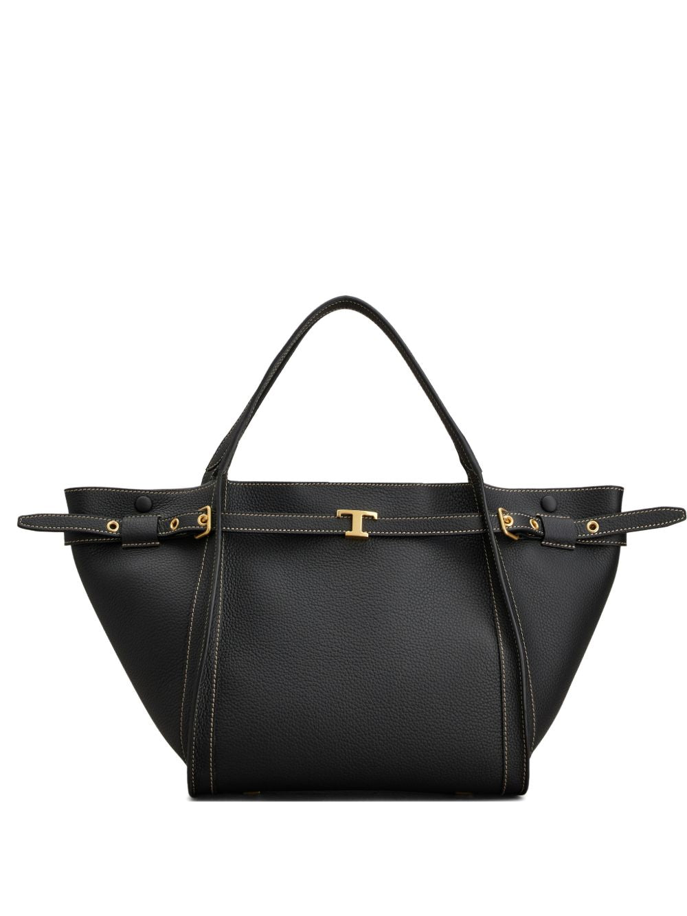 T TIMELESS SMALL LEATHER TOTE BAG