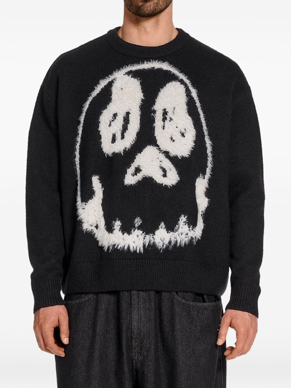 WOOL BLEND CRENWNECK SWEATER