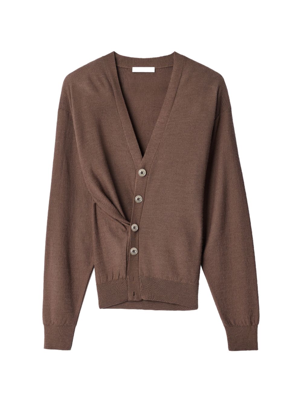 WOOL BLEND TWISTED CARDIGAN