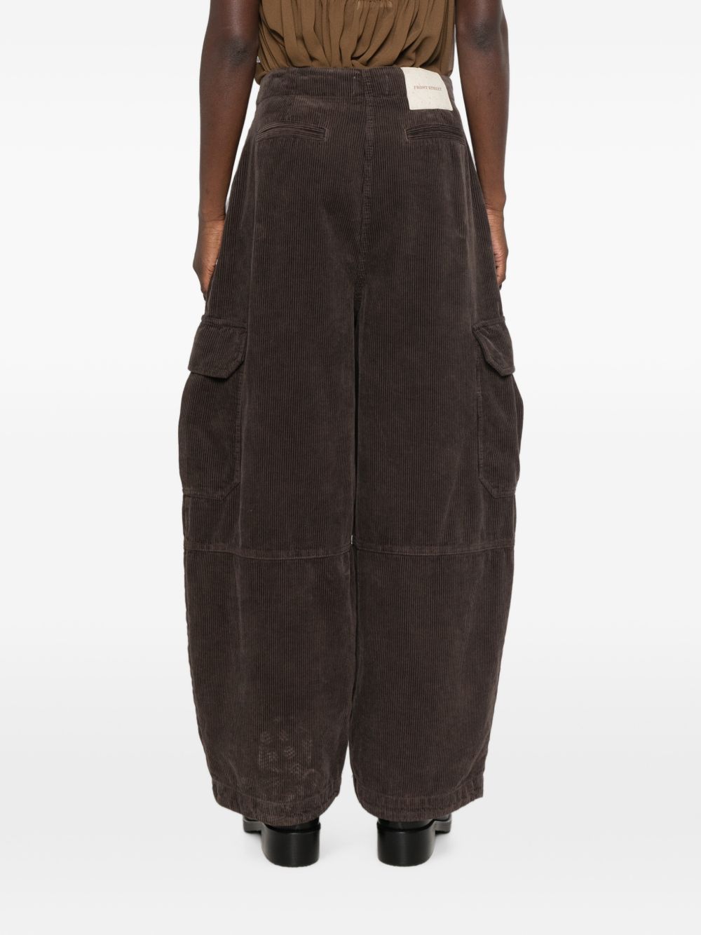 VELVET CARGO TROUSERS