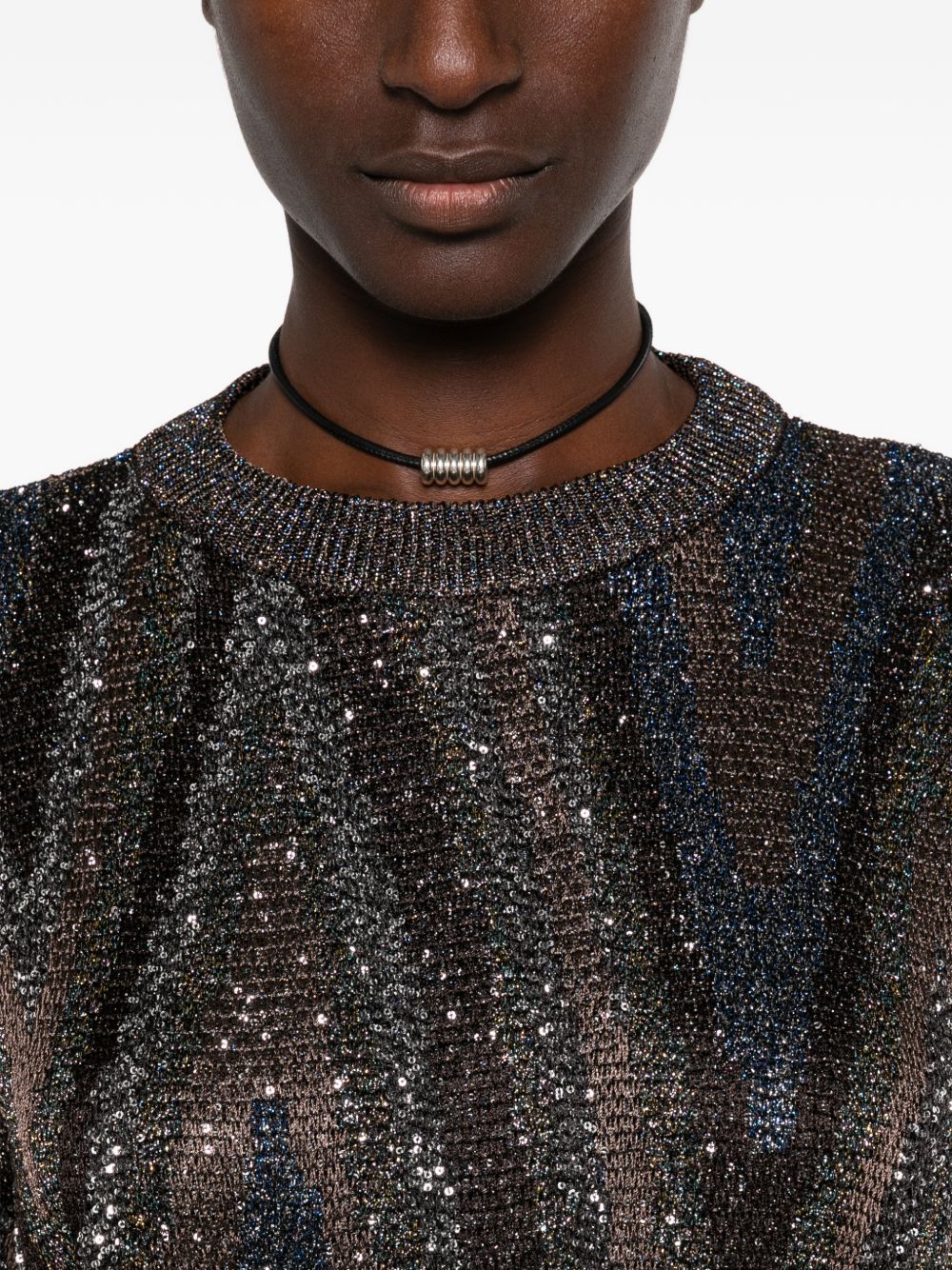 PRINTED CREWNECK SWEATER