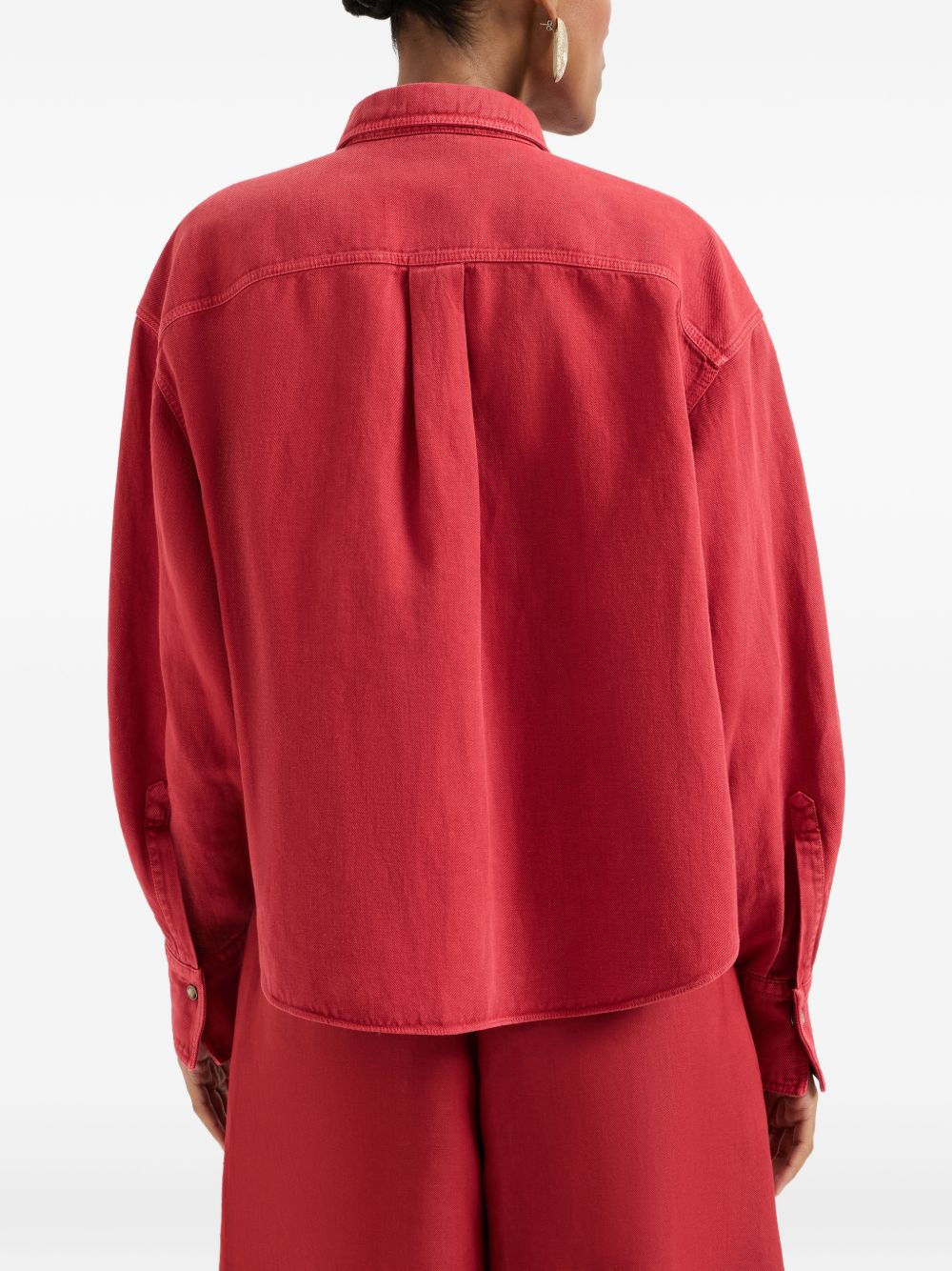 COTTON AND LINEN BLEND SHIRT