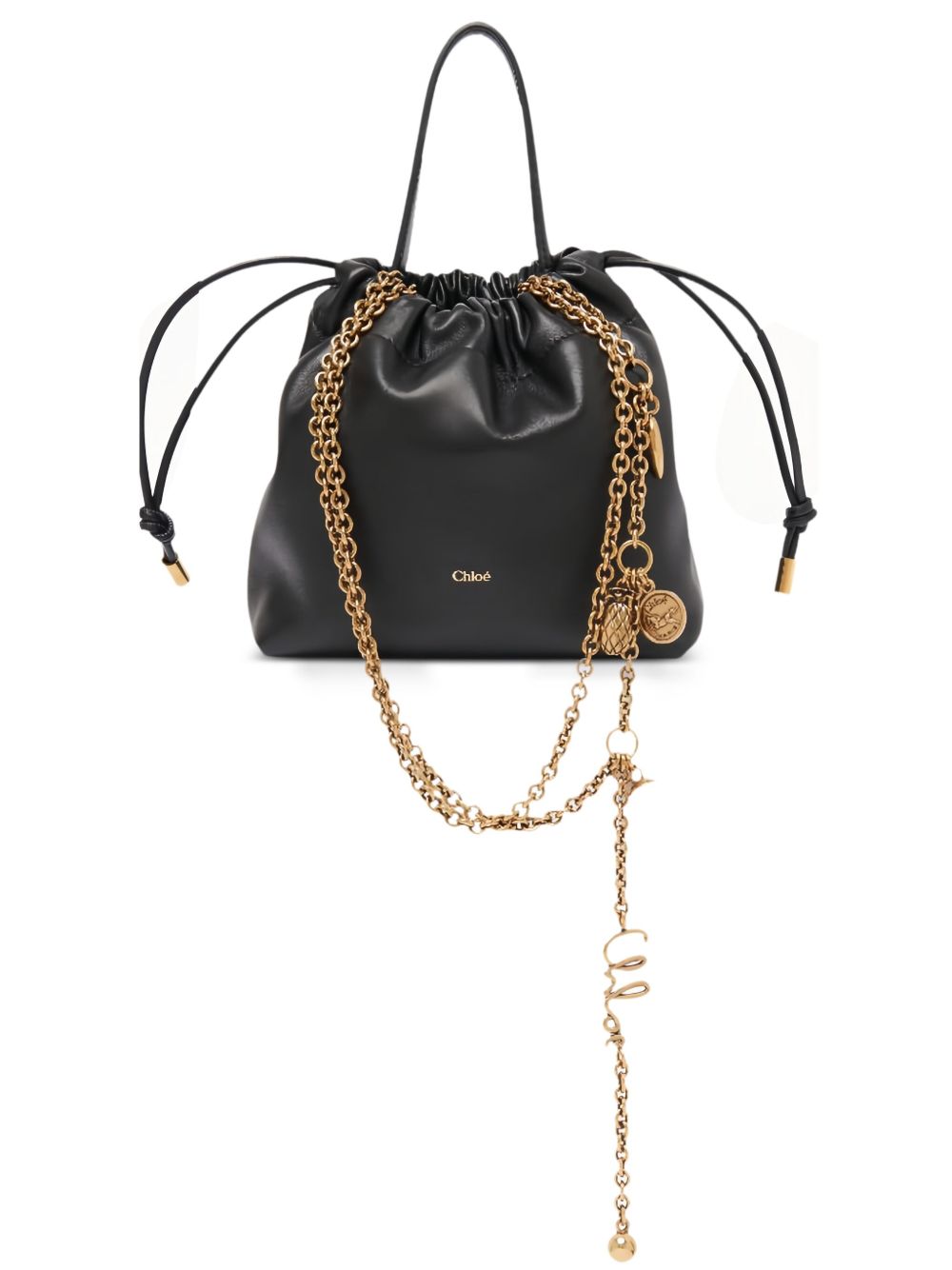 CHLOÉ ICONS LEATHER MINI BUCKET BAG