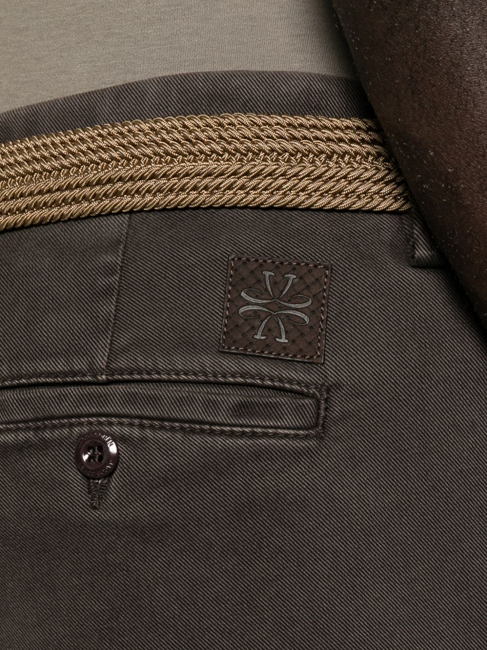 SLIM FIT COTTON TROUSERS