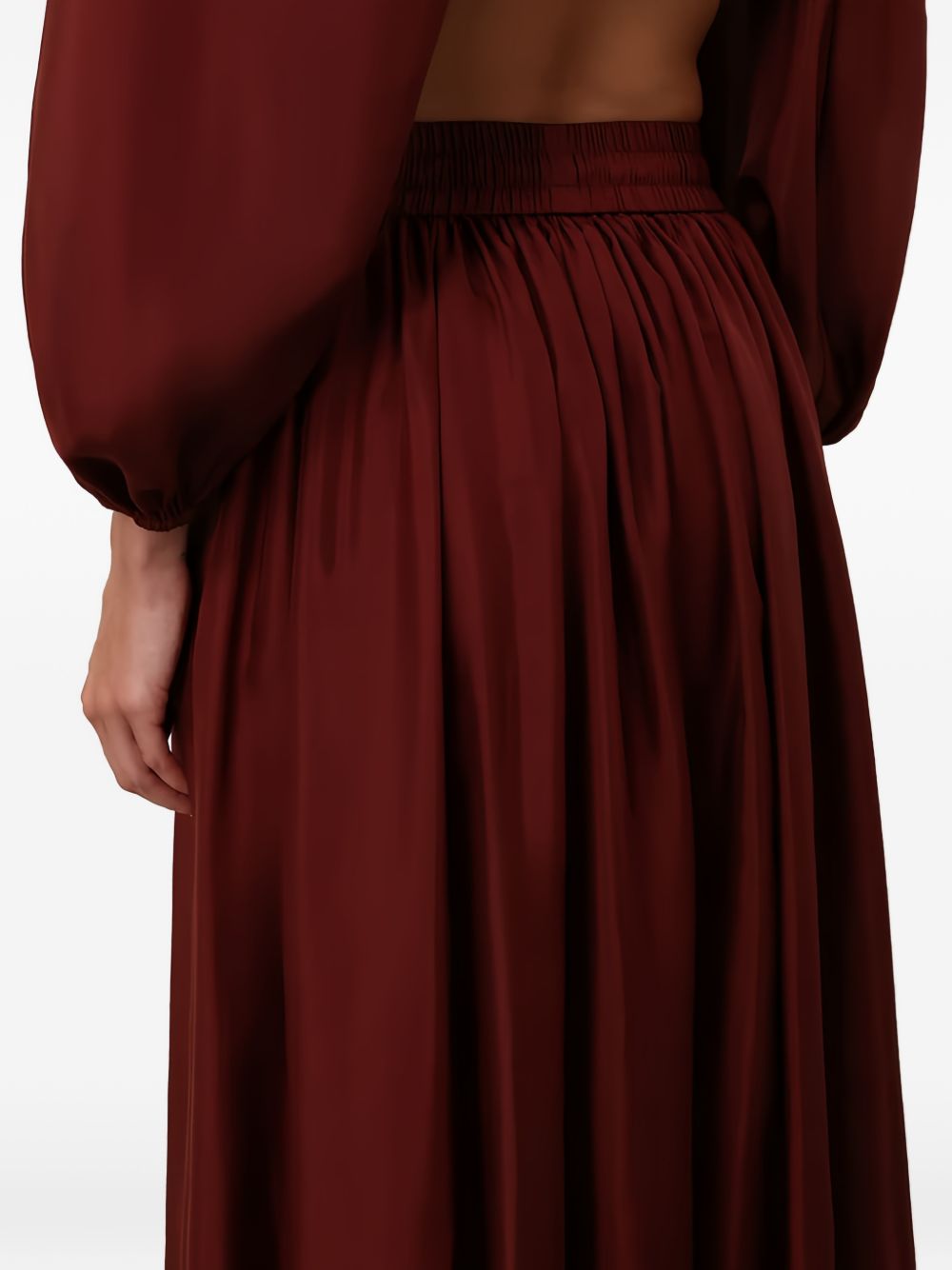 ASTER SILK MAXI SKIRT