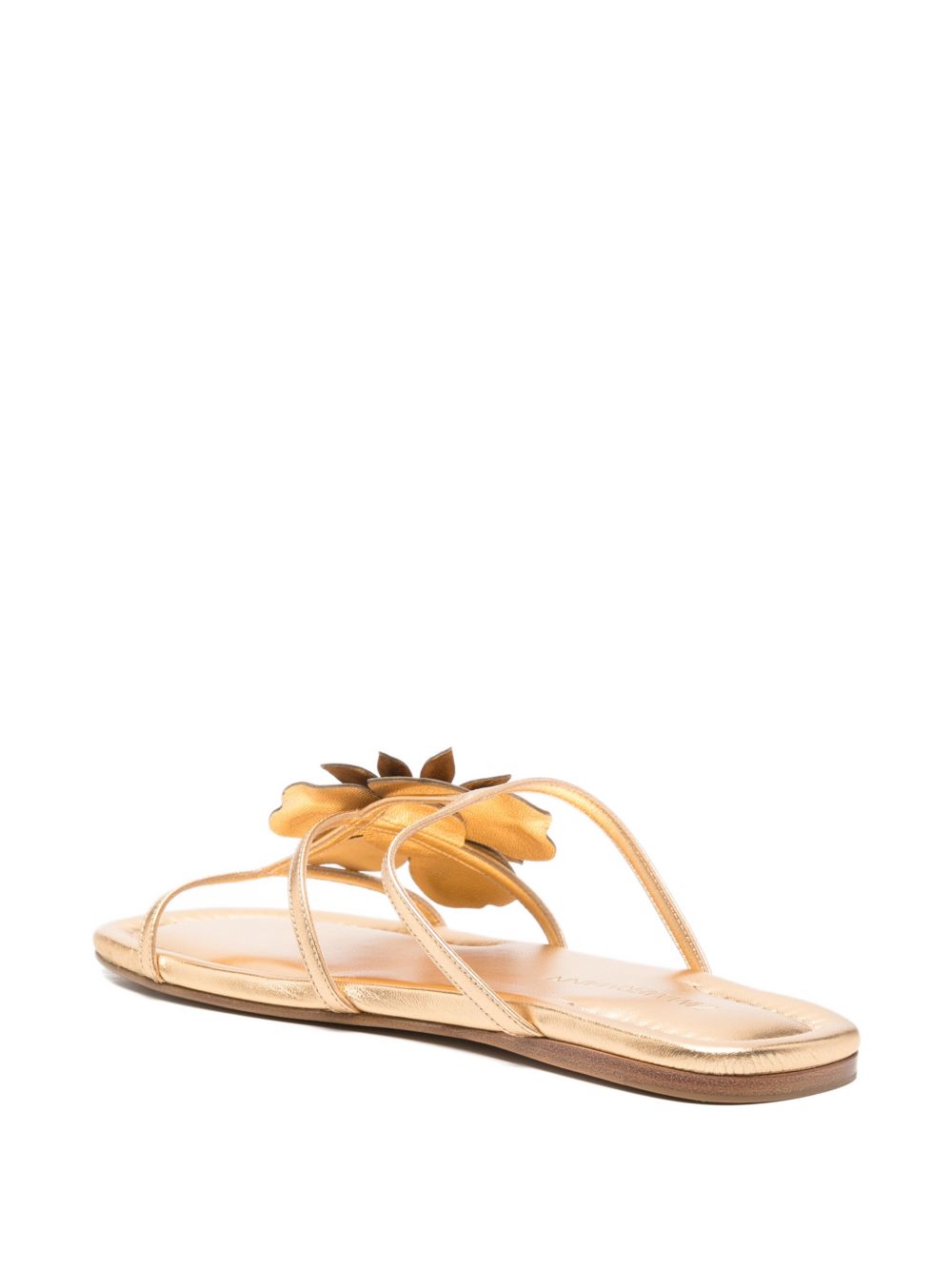 BELARA LEATHER SLIDE SANDALS