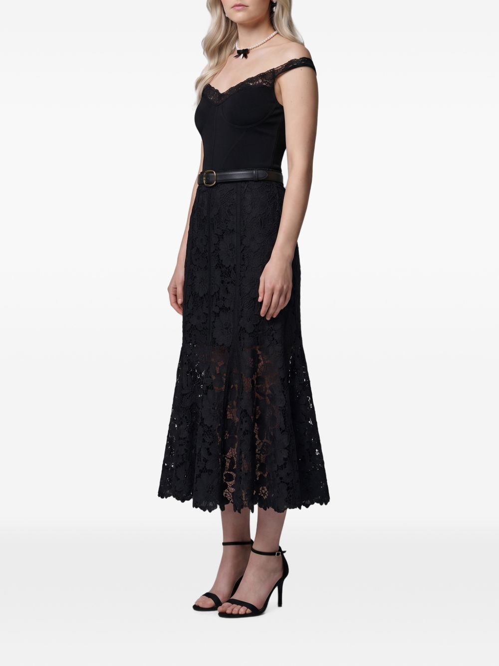 LACE MIDI SKIRT