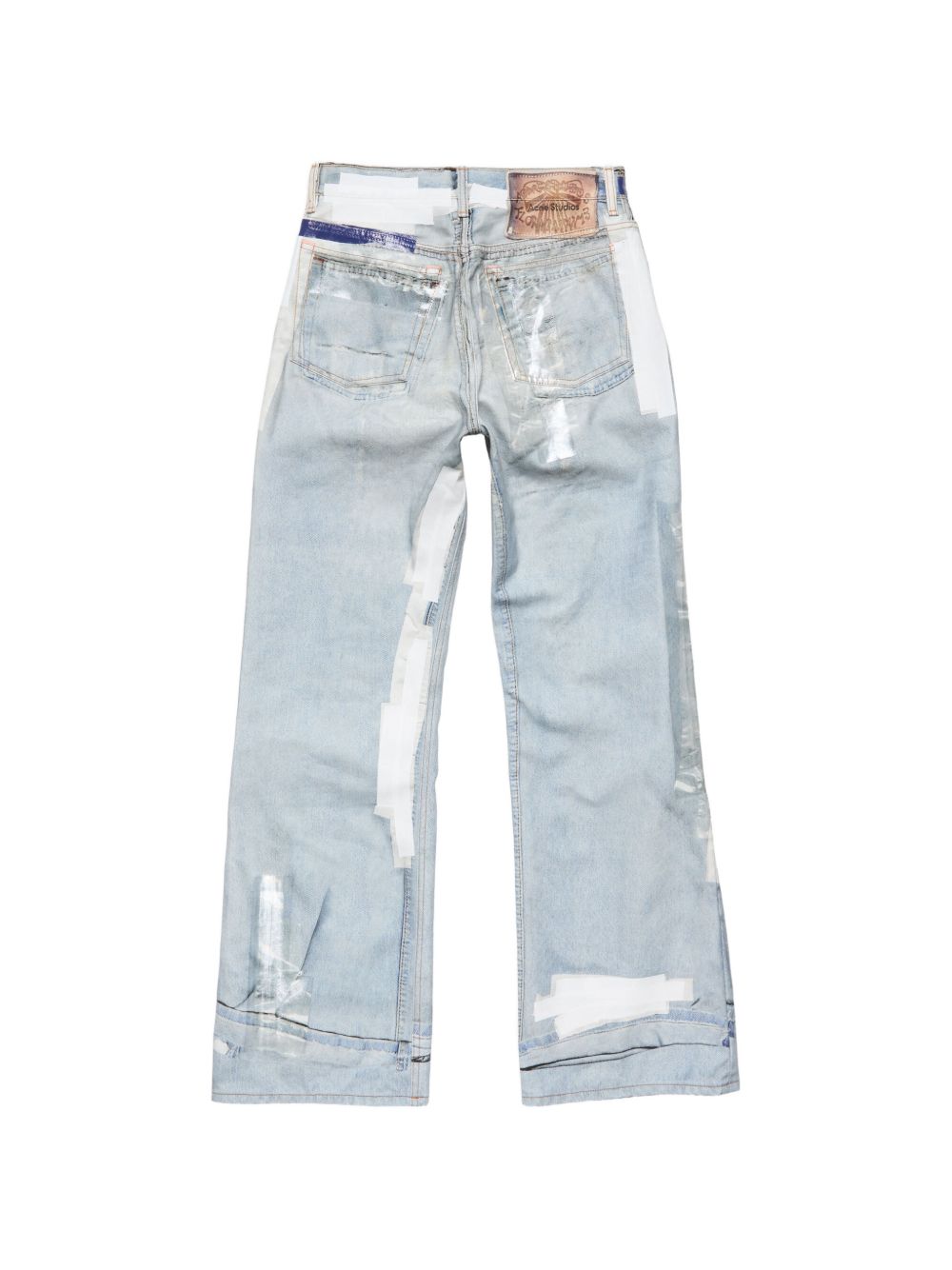 PRINTED DENIM JEANS