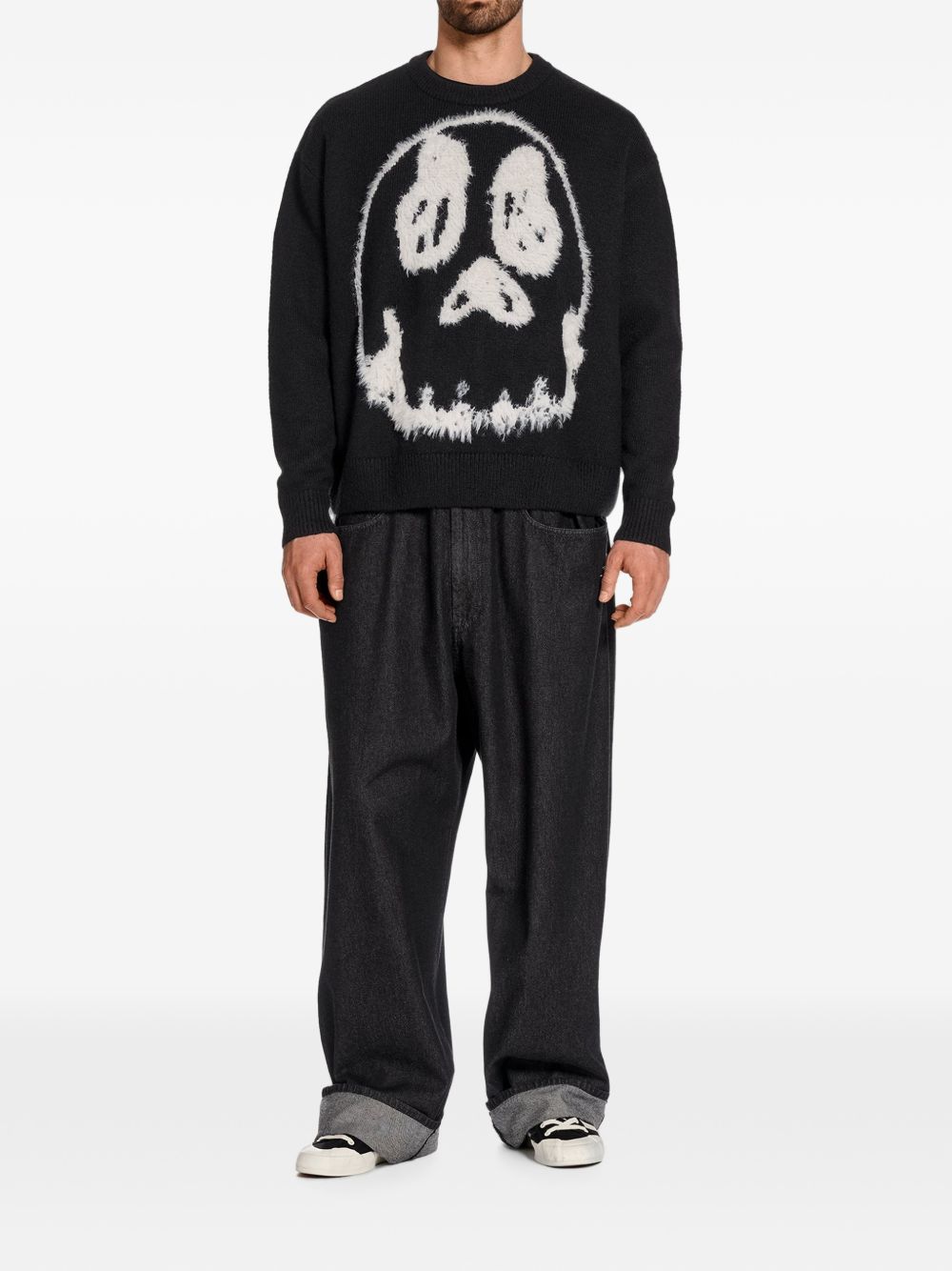 WOOL BLEND CRENWNECK SWEATER