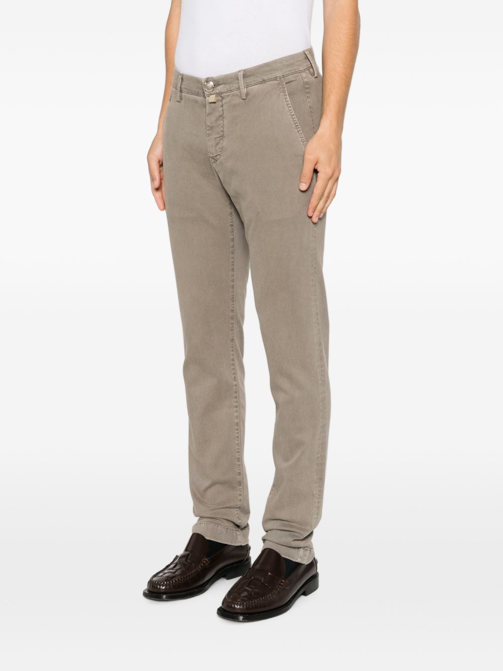 SLIM FIT COTTON TROUSERS
