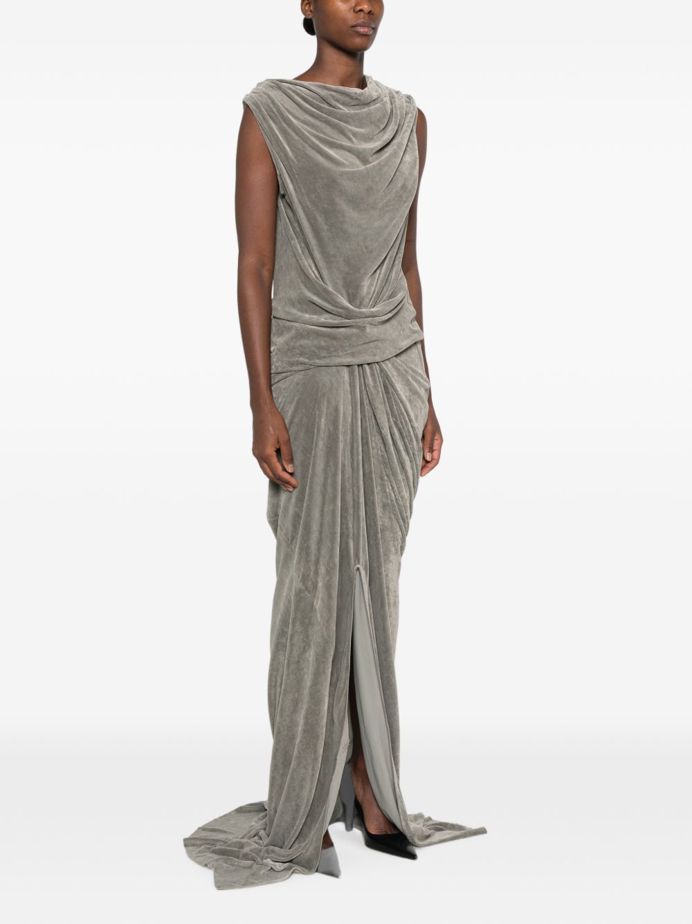 DRAPED MAXI DRESS