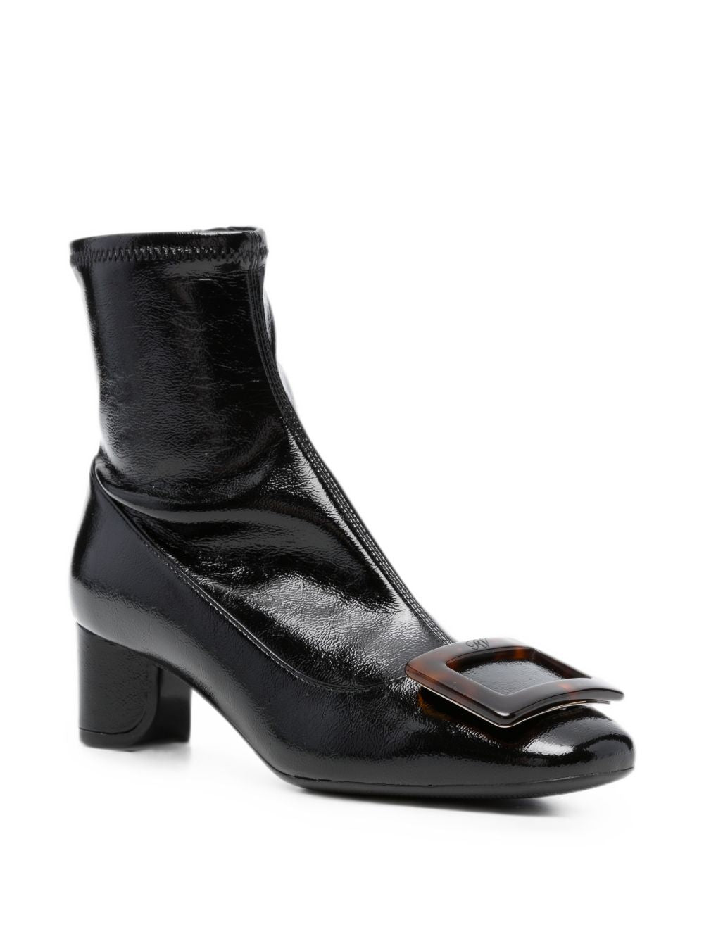 ROUNDY TURTLE LEATHER BOOTS
