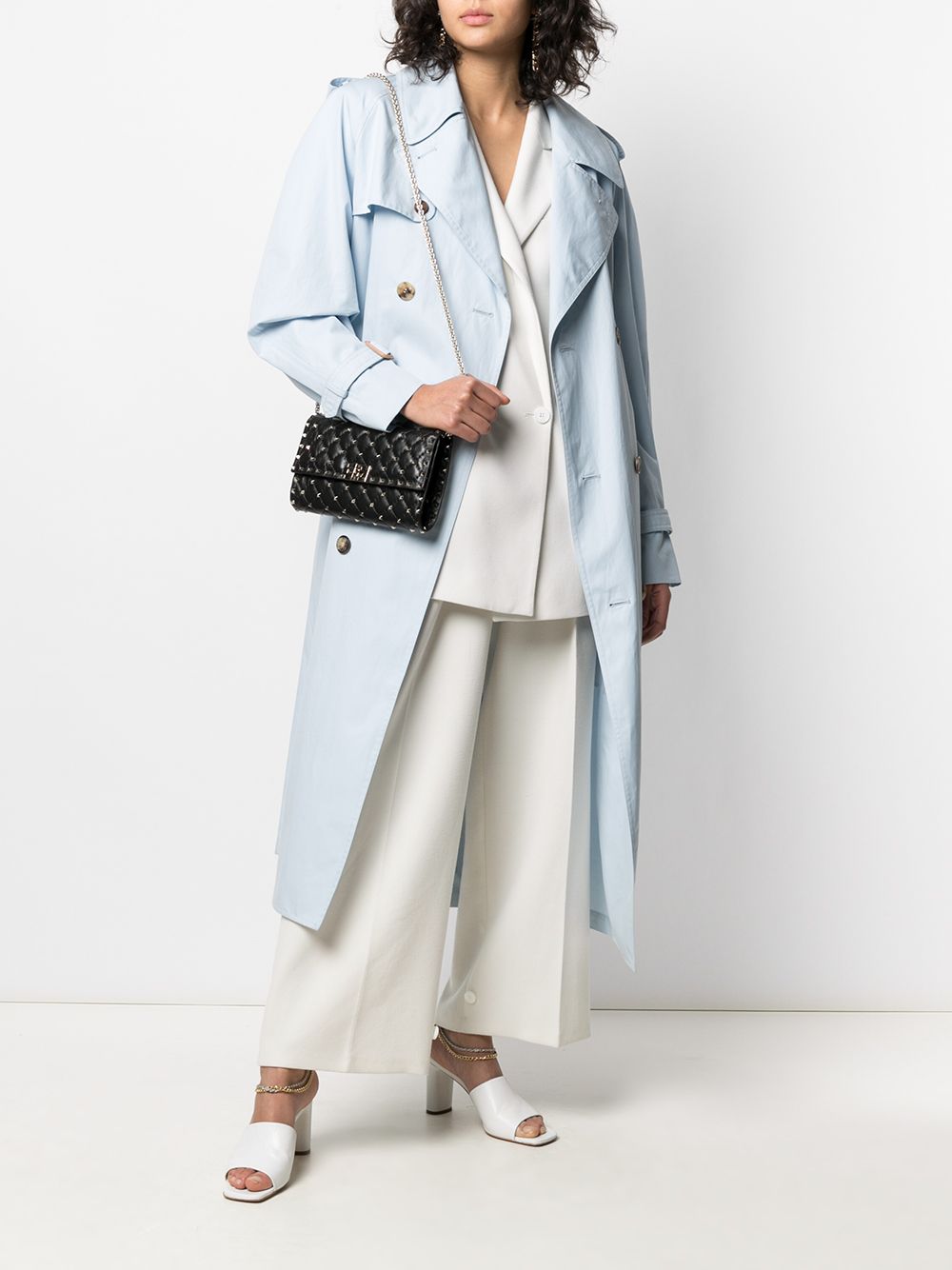ROCKSTUD SPIKE SMALL LEATHER SHOULDER BAG