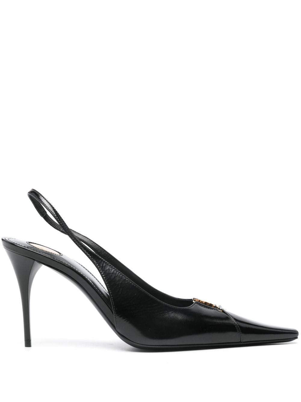 BABYLONE LEATHER SLINGBACK PUMPS