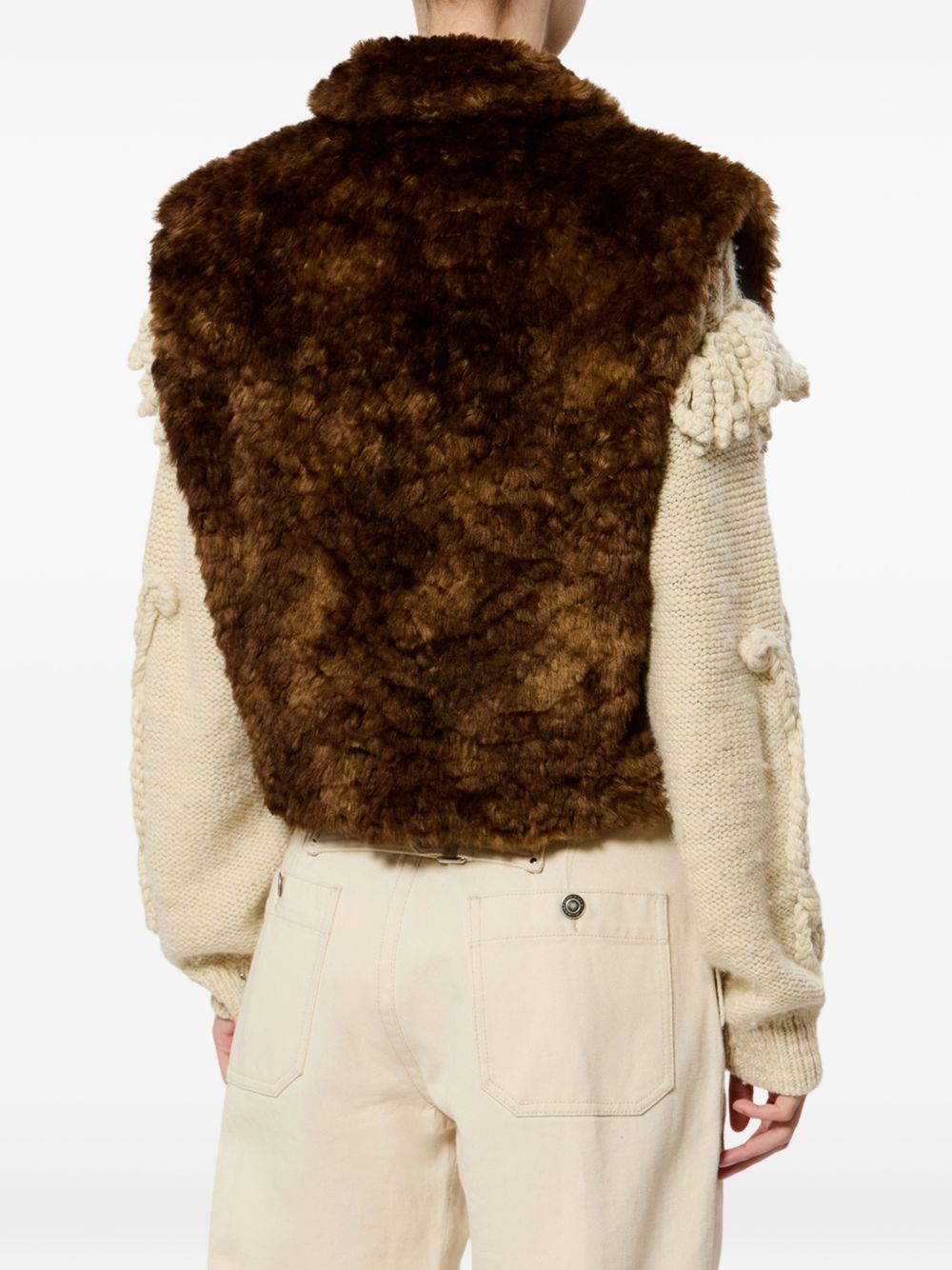 JOCYA FAUX FUR VEST