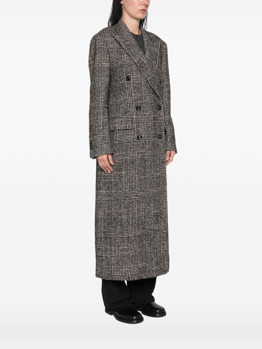 WOOL LONG DOUBLE-BREASTED COAT