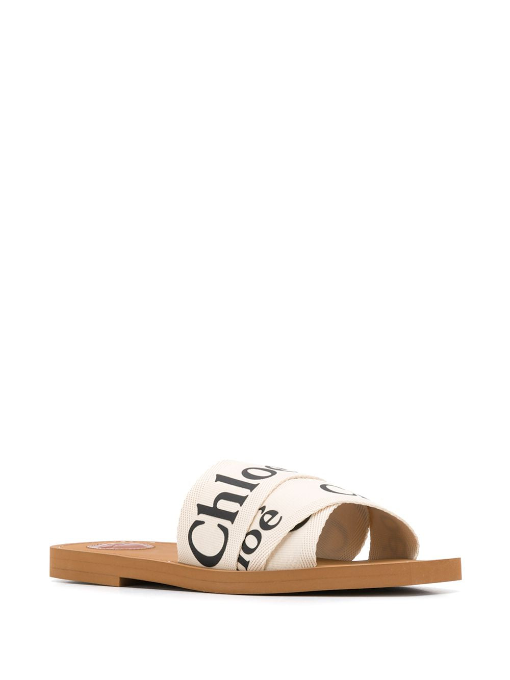 WOODY LINEN FLAT SANDALS