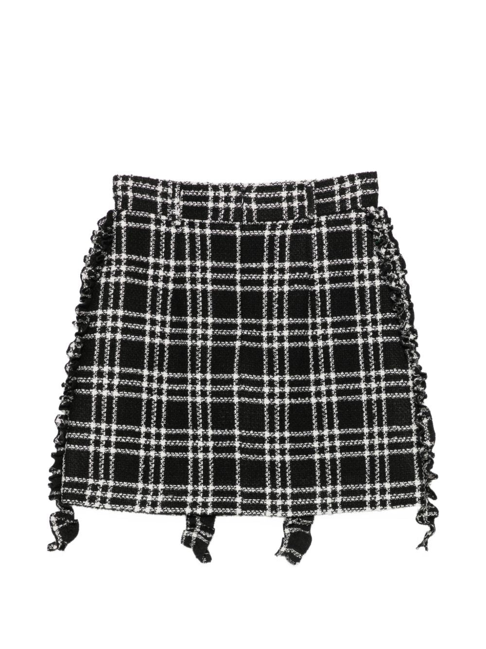 CHECKED SHORT SKIRT
