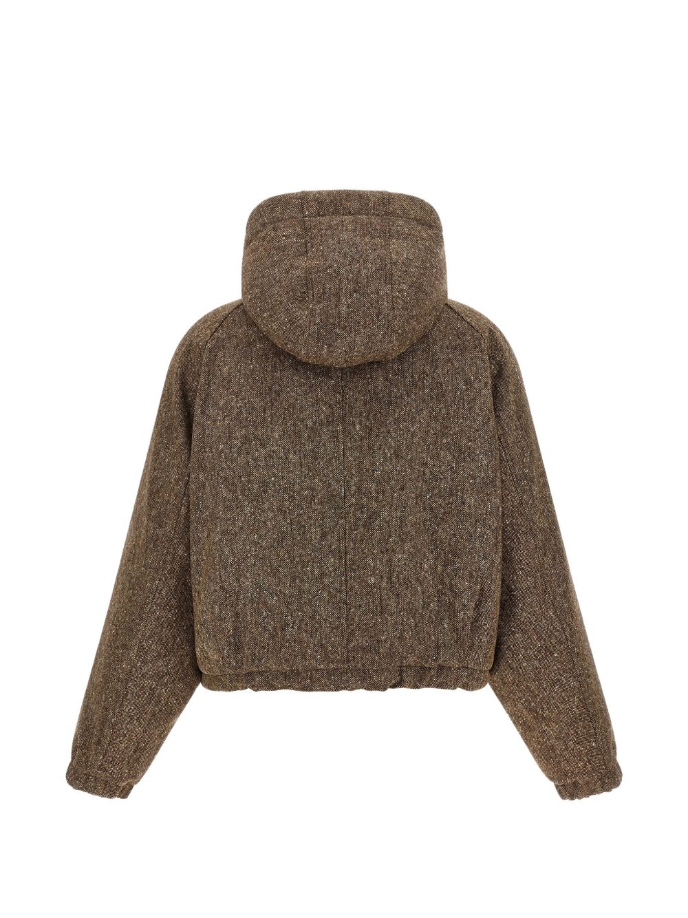 NYLON AND WOOL DOWN JACKET