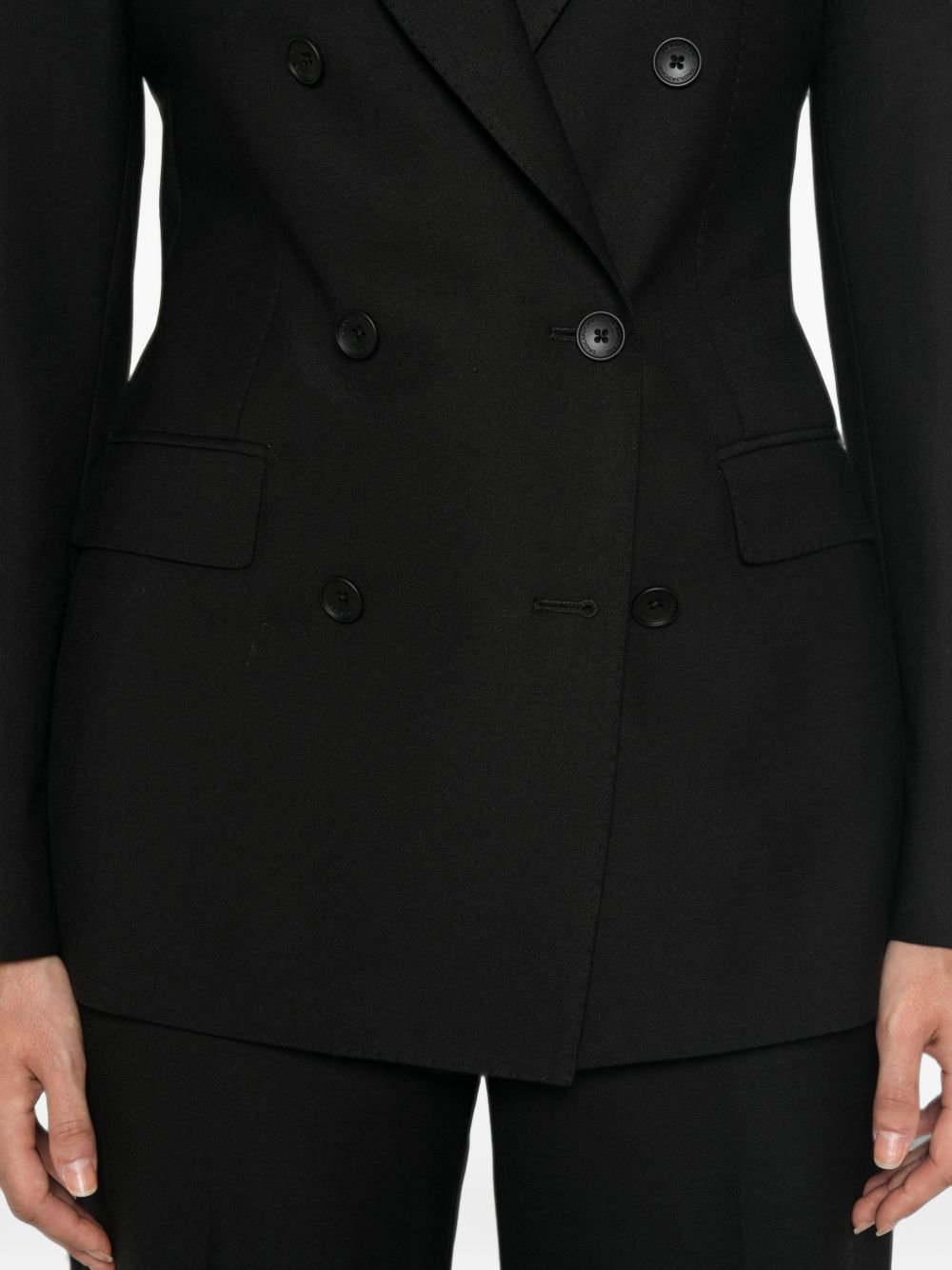 DOUBLE-BREASTED WOOL BLEND SUIT
