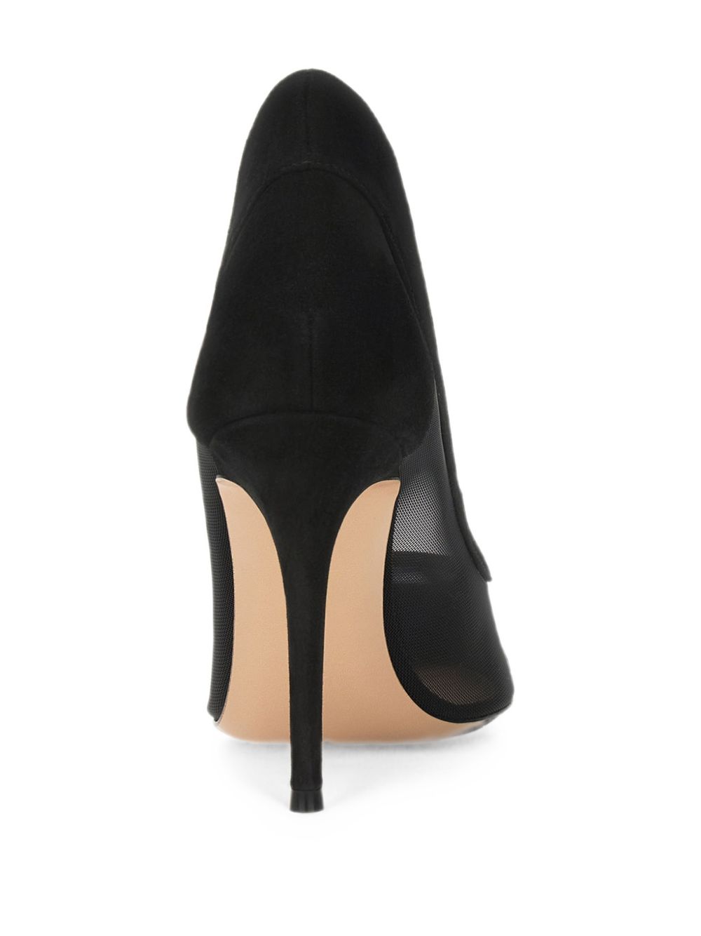 SUEDE AND MESH PUMPS