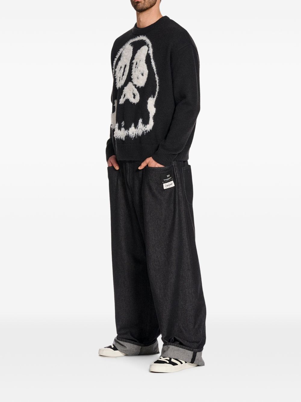 WOOL BLEND CRENWNECK SWEATER