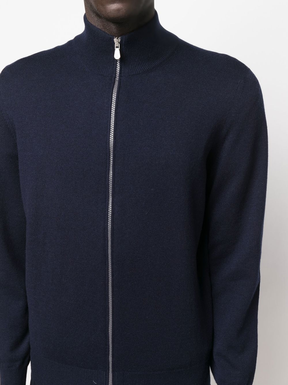 CASHMERE ZIPPED CARDIGAN