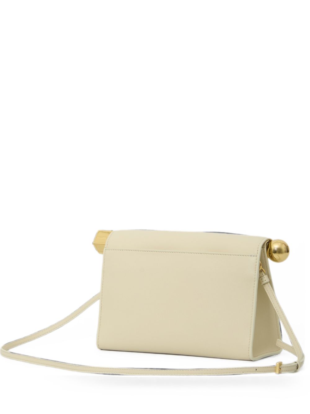 LE SAC ROND CARRE LEATHER CLUTCH