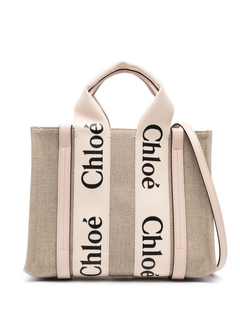 WOODY SMALL LINEN TOTE