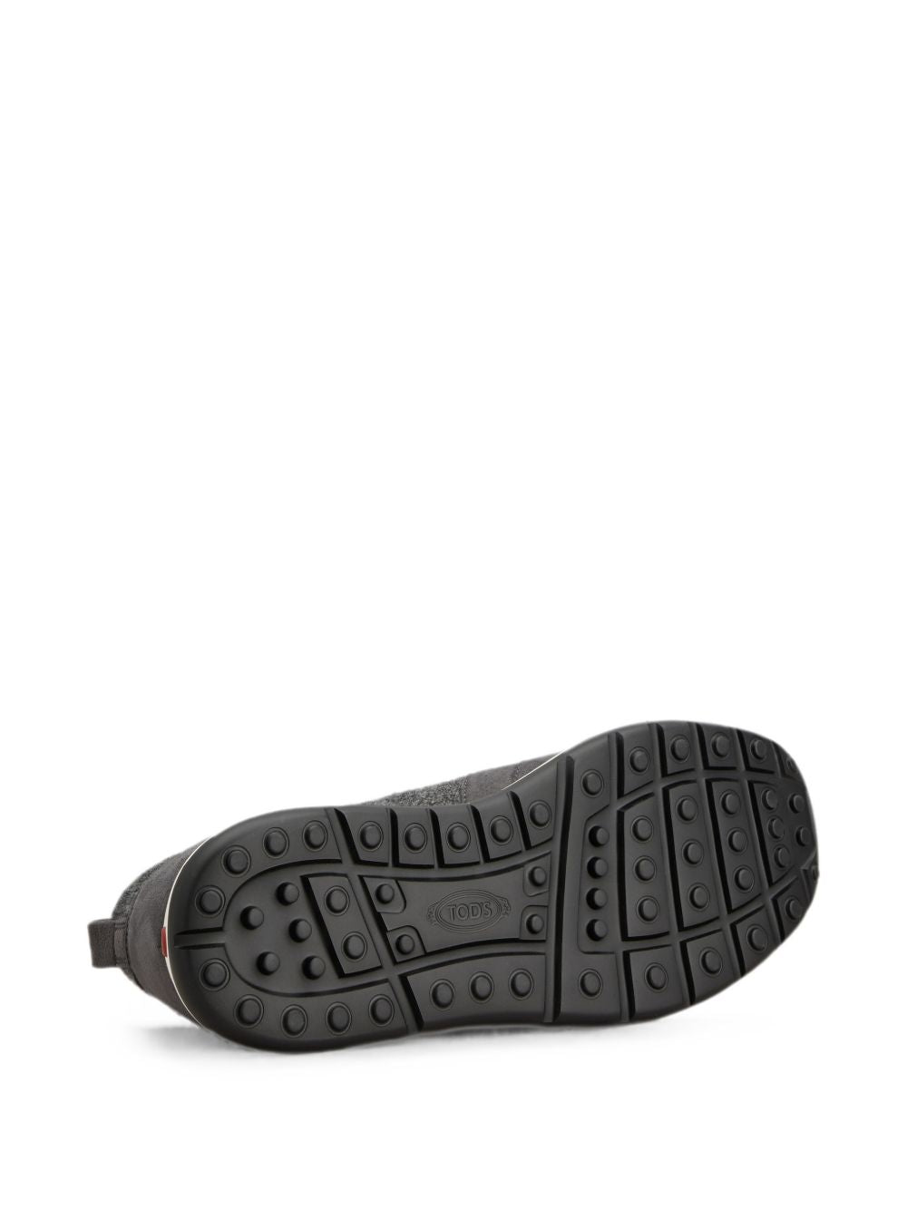 LEATHER AND KNIT SNEAKERS