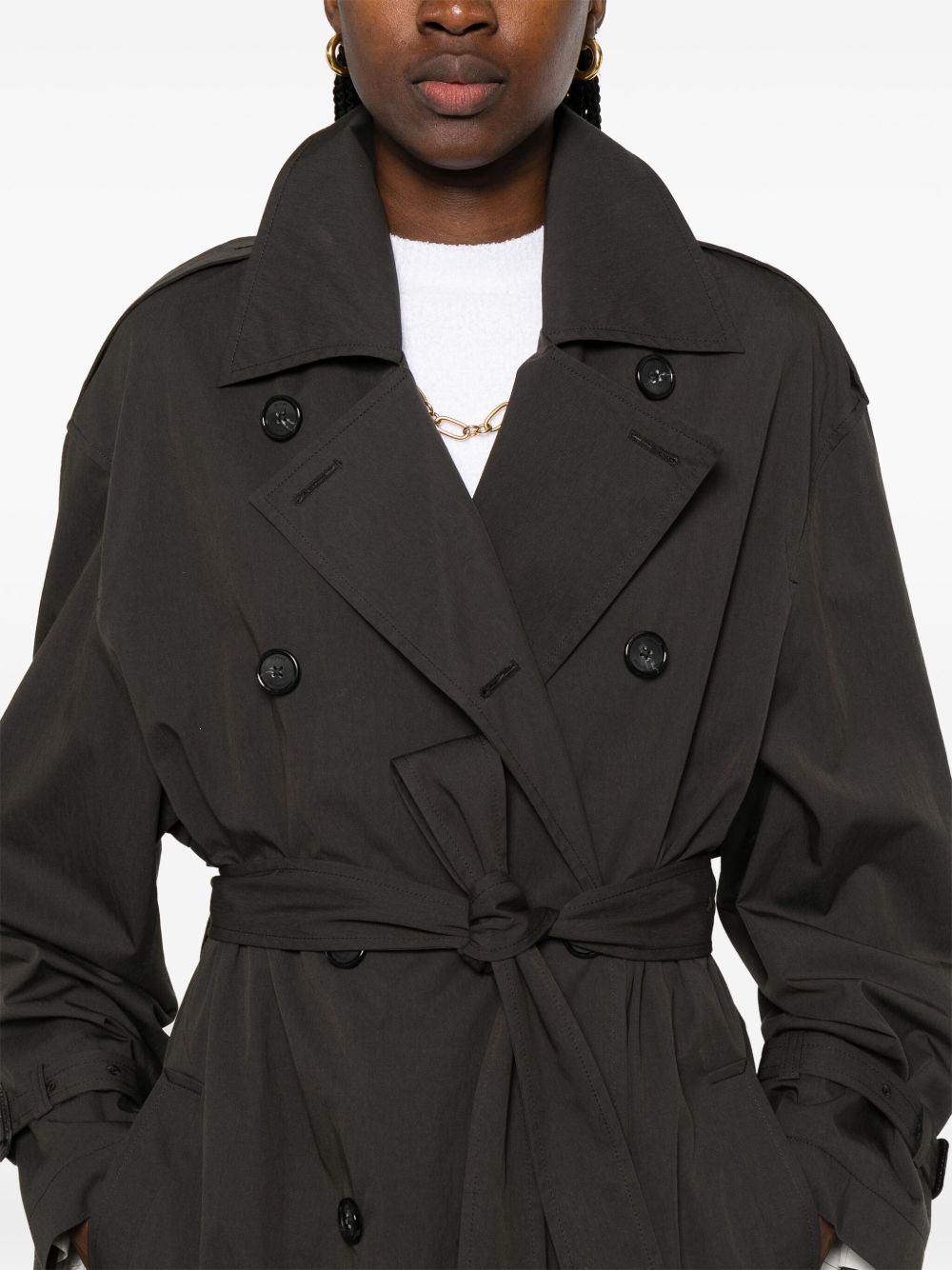 COTTON BLEND TRENCH COAT