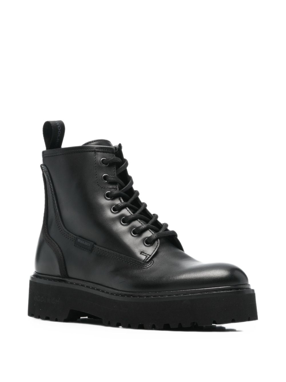 LEATHER BIKER BOOTS