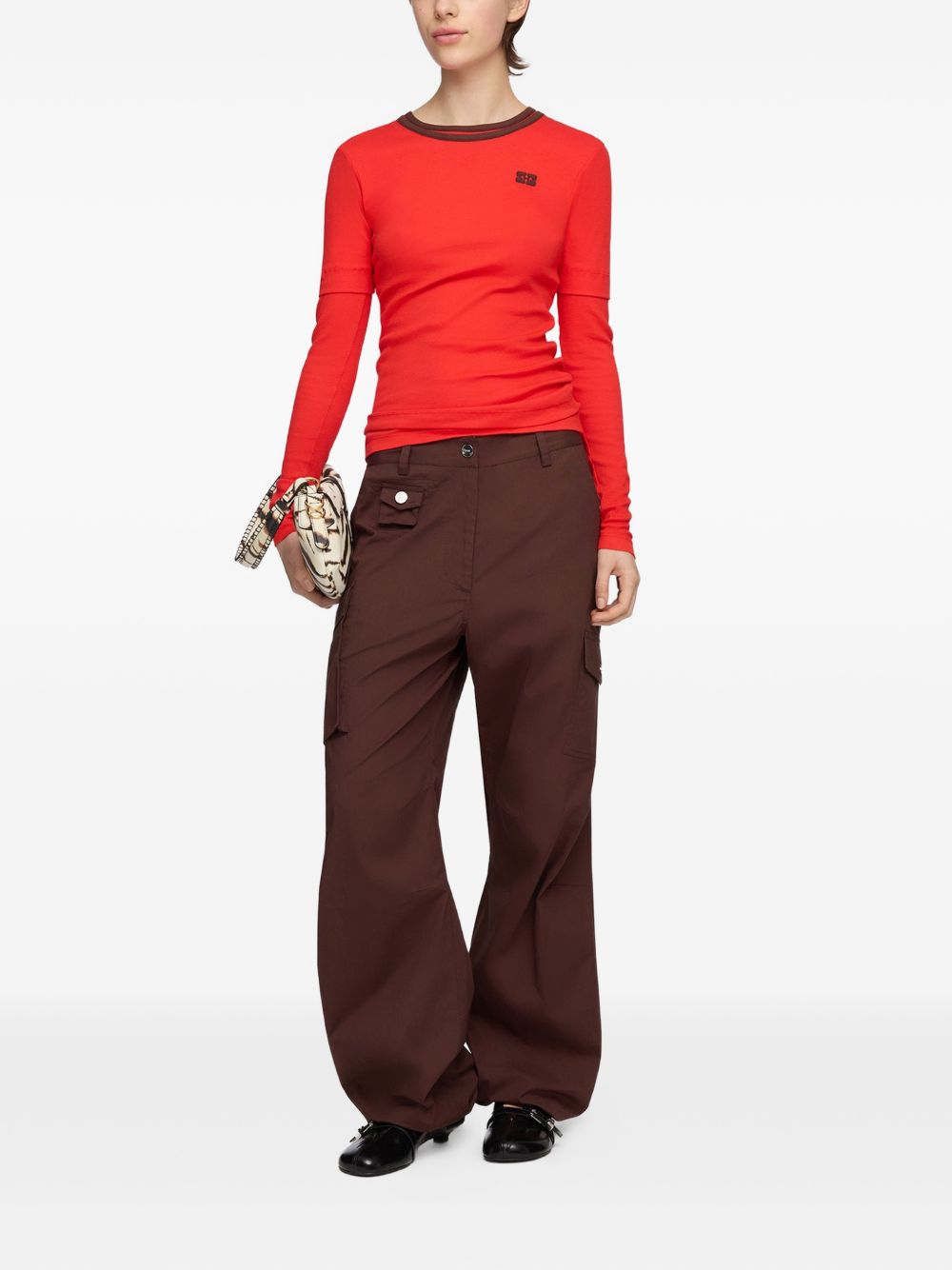 ORGANIC COTTON CARGO TROUSERS