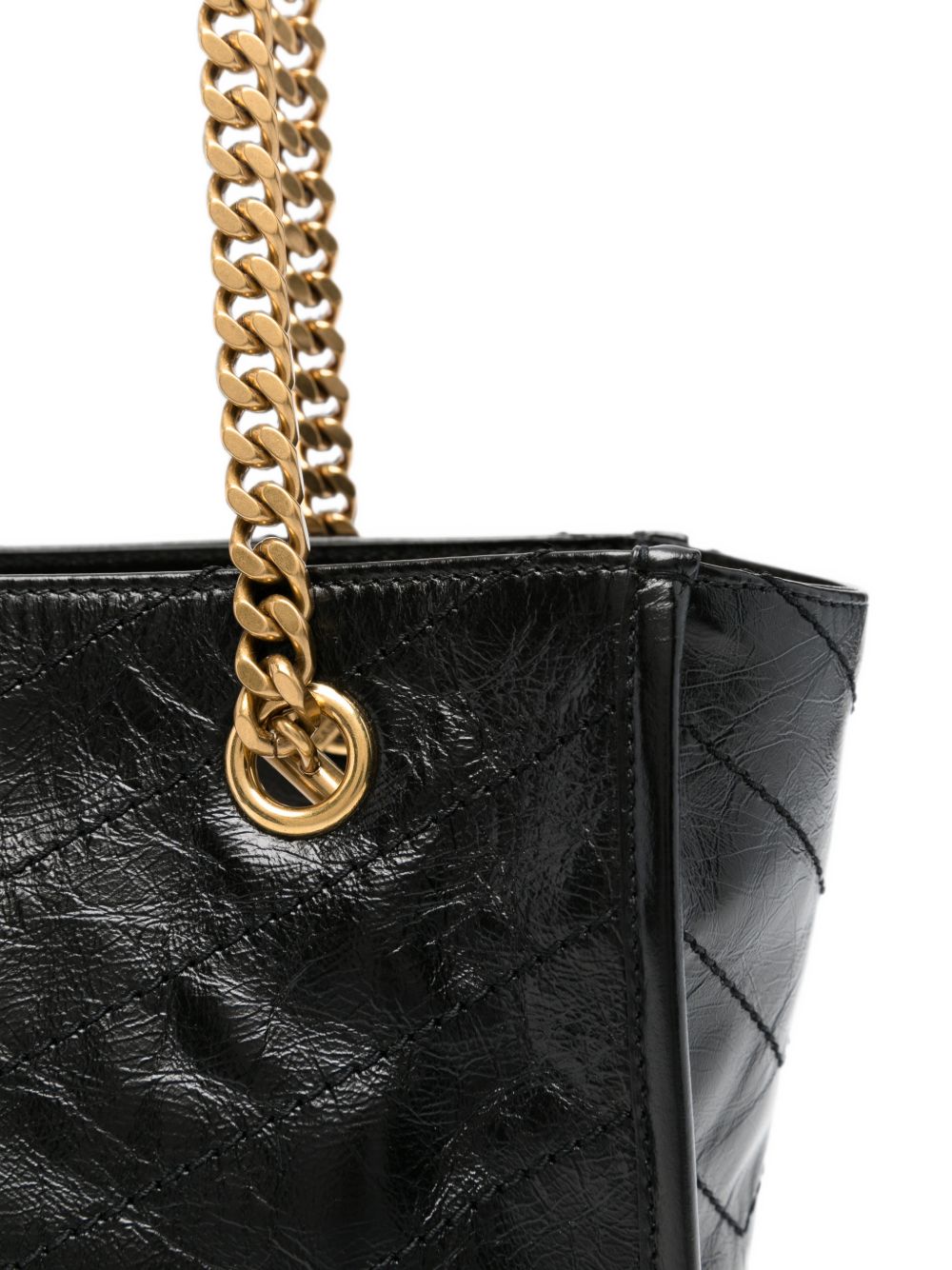 NIKI SMALL LEATHER TOTE BAG