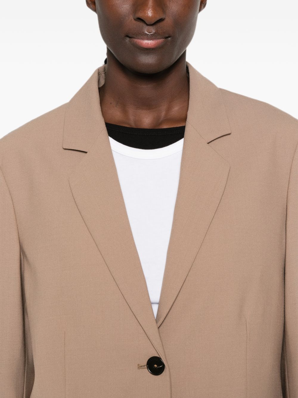 WOOL BLEND DOUBLE-BREASTED JACKET