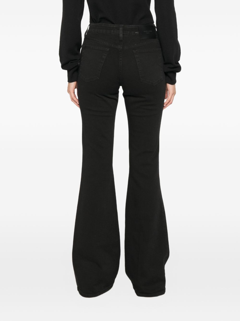 FLARED LEG DENIM JEANS