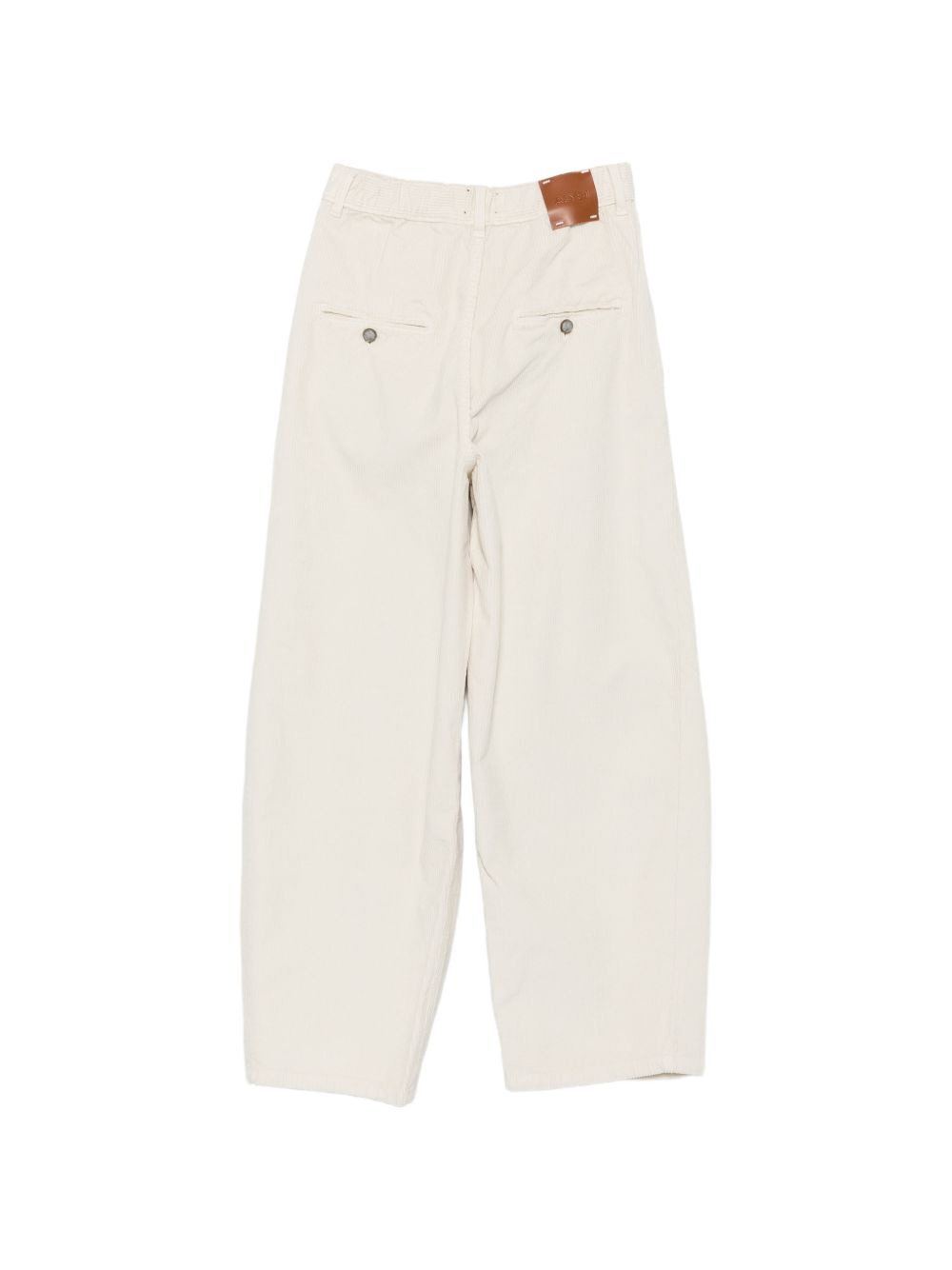 VELVET BARREL TROUSERS