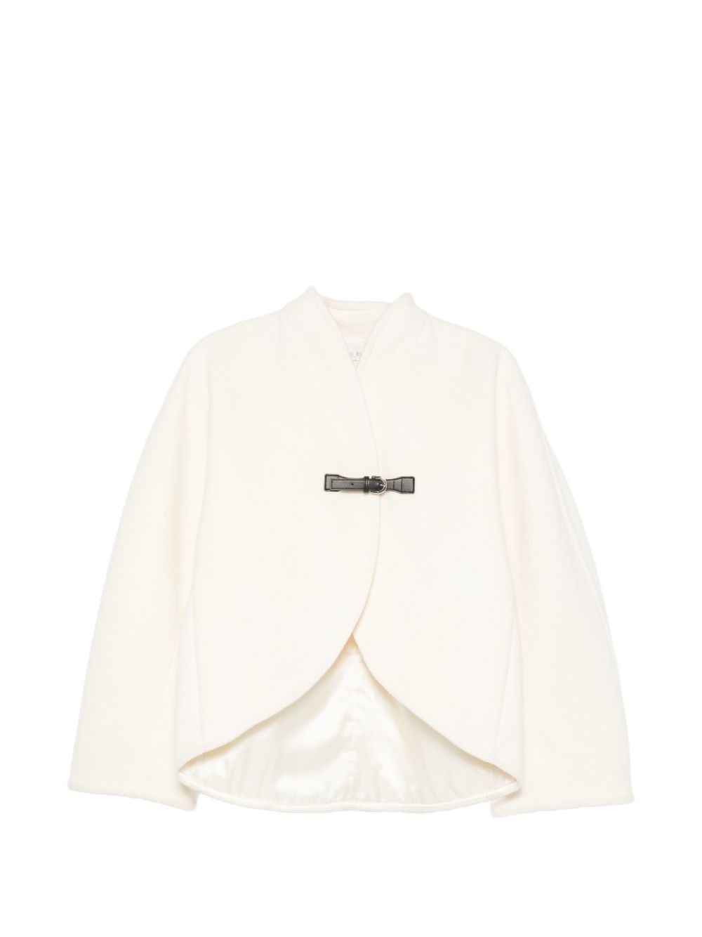 WOOL BLEND CROPPED COAT