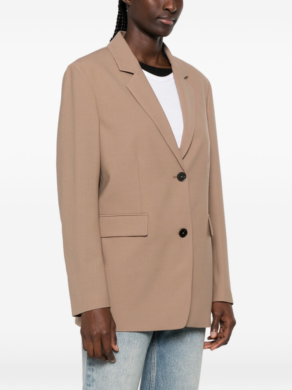 WOOL BLEND DOUBLE-BREASTED JACKET