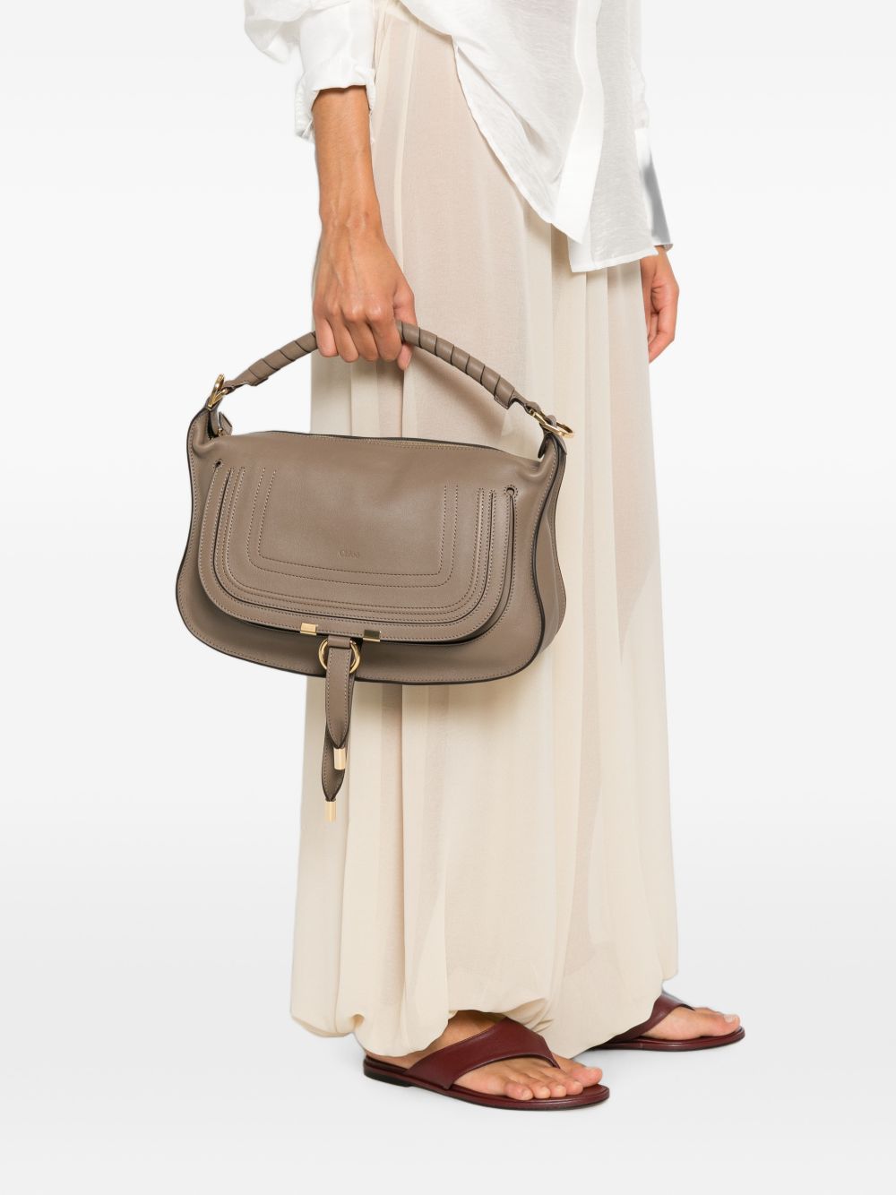 MARCIE SMALL LEATHER SHOULDER BAG