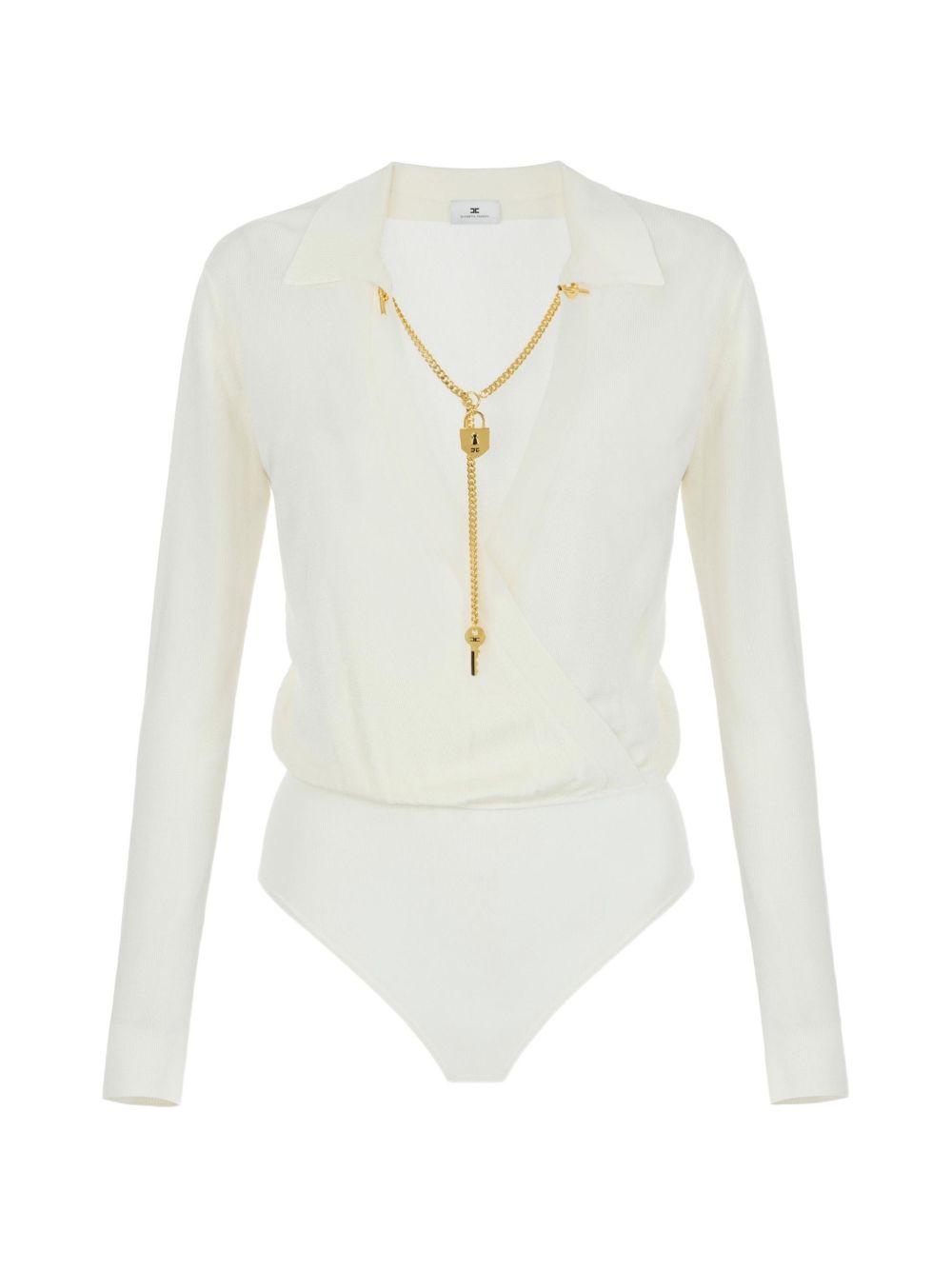 V-NECKED BODYSUIT