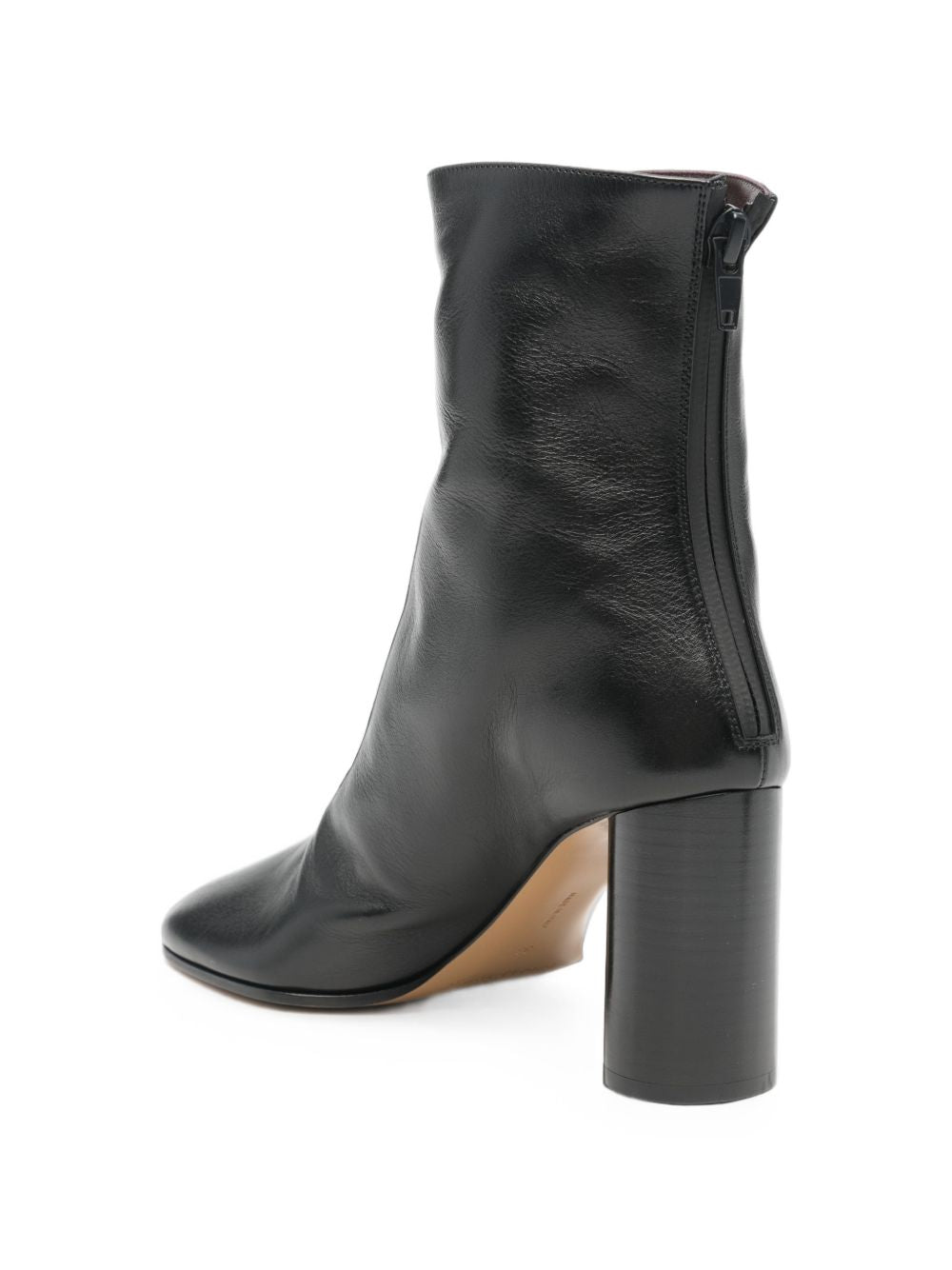 TUG LEATHER ANKLE BOOTS