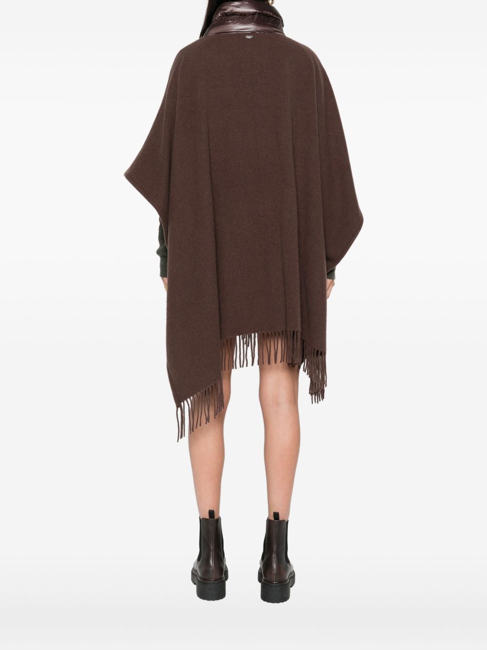 WOOL AND NYLON CAPE