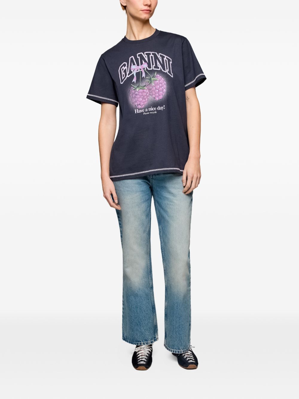 RASPBERRY COTTON T-SHIRT