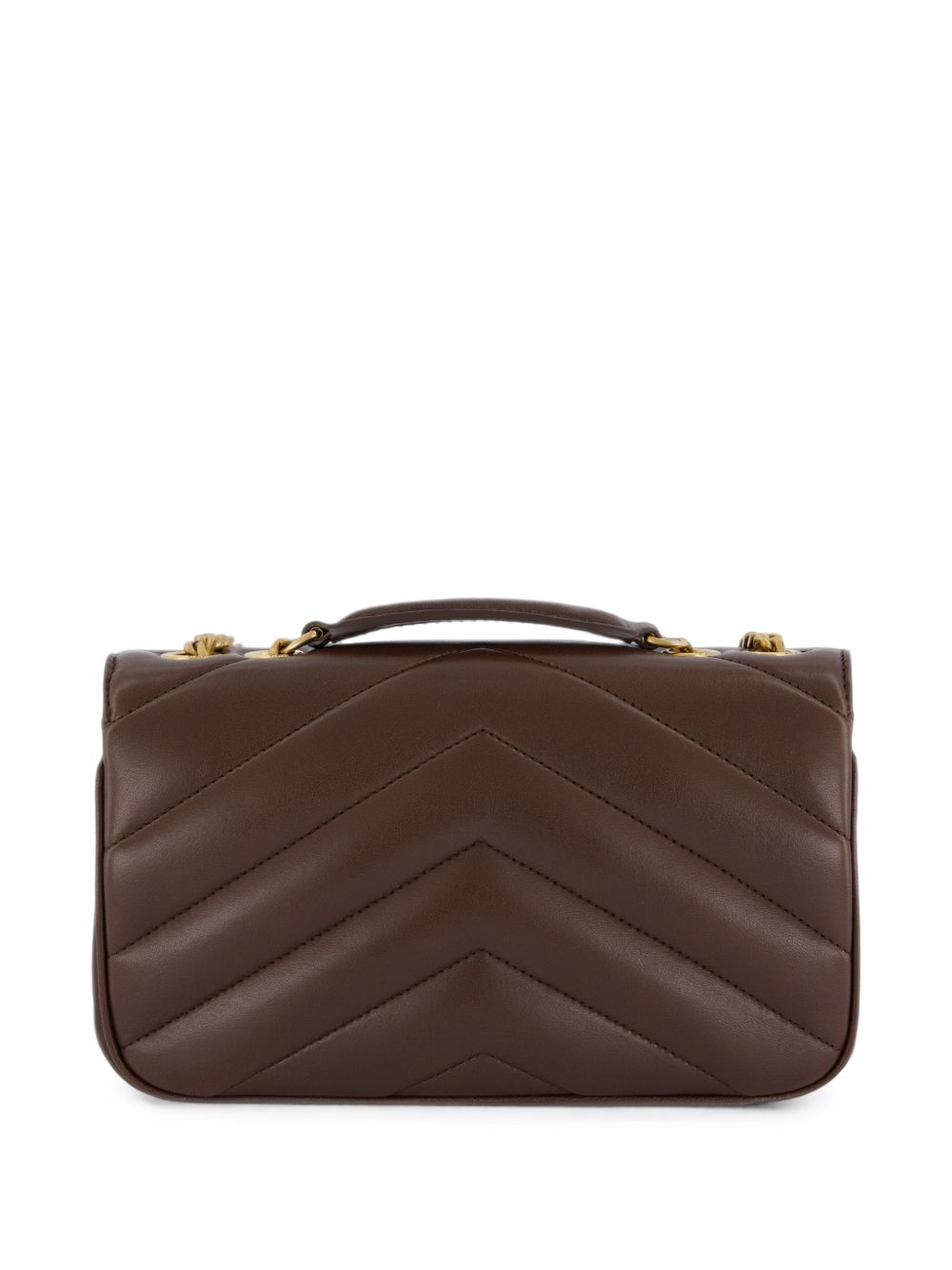 LOULOU SMALL SUEDE LEATHER SHOULDER BAG